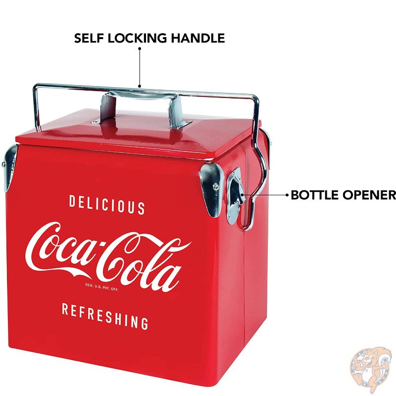���������� �����顼�ܥå��� ��ȴ���դ� Coca-Cola Retro Ice Chest Cooler (14 qt)����ȥ���