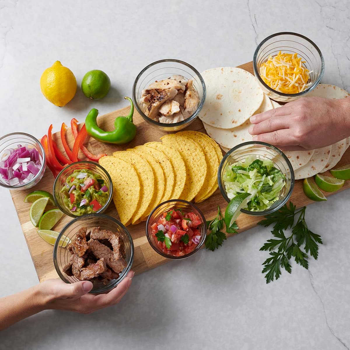 ���󥫡��ۥå��� Anchor Hocking Storage 4-IN-1 �ץ�å� �ܥ��� 6�����å�PREP BOWLS ���饹�ܥ��� 3�� ��3��