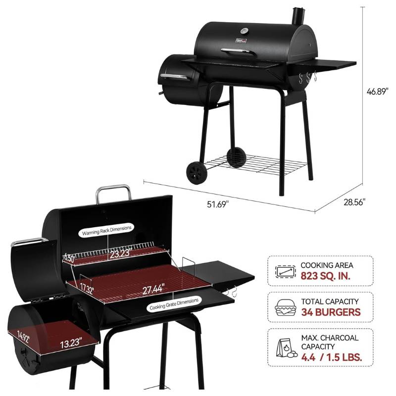BBQ ú�оƤ������ ���ե��åȥ��⡼���� ������ ������ Ĵ����� CC1830S ������륰��� Royal Gourmet