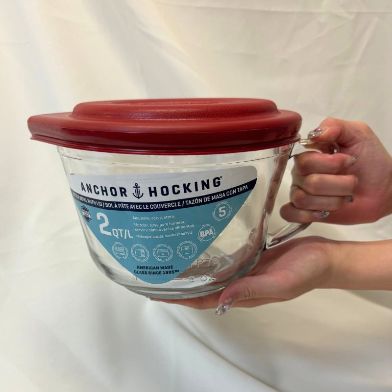 ���󥫡��ۥå��� �Хå����ܥ��� 2�������� ���饹�ܥ��� �� ���� Anchor Hocking Batter Bowl
