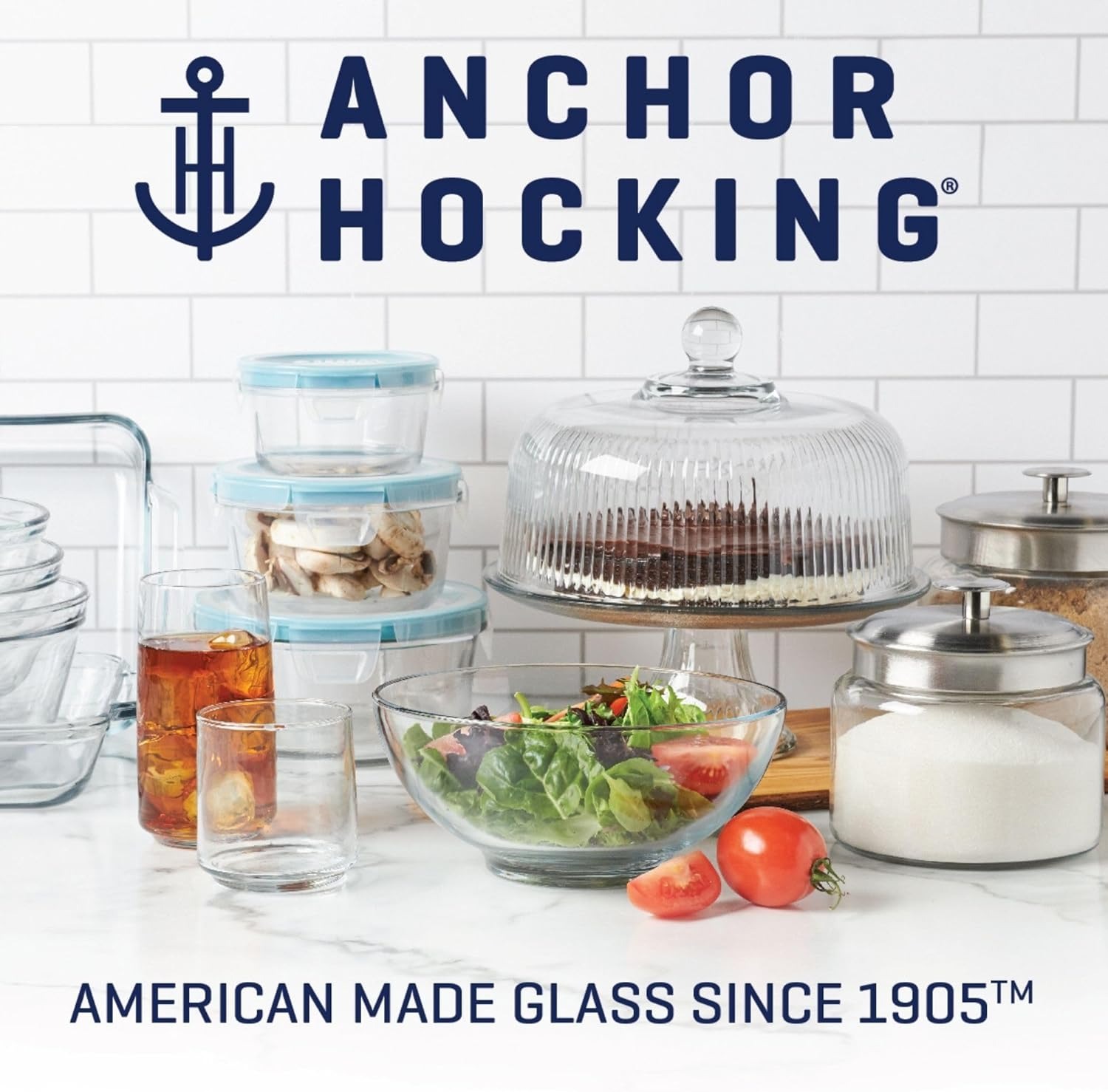 ���󥫡��ۥå��� �Хå����ܥ��� 2�������� ���饹�ܥ��� �� ���� Anchor Hocking Batter Bowl