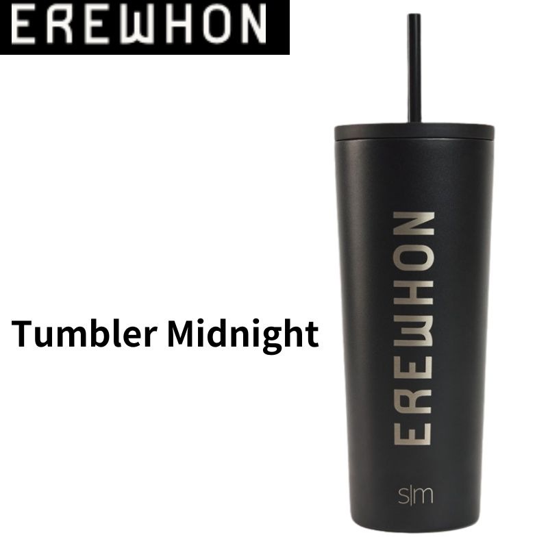 Erewhon エレワン ウォーターボトル ストロー付 Tumbler Midnight
