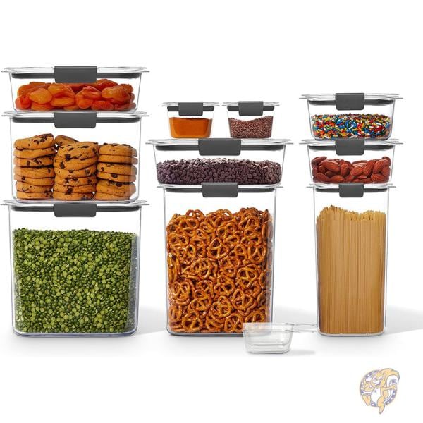 Rubbermaid ラバーメイド ブリリアンス コンテナ 食品保存容器 蓋付き 食器洗い機対応 10個セット2179274  ｜アメリカキッチン輸入プロ 調理家電 キッチン雑貨 アウトドア