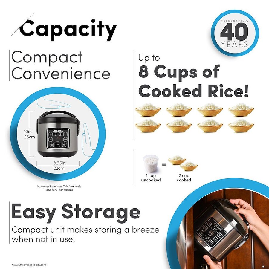 ������ Aroma ¿��ǽ���Ӵ� �ǥ�������Ӵ� ���ʥ������ޡ� Rice Cooker and Food Steamer White �ա��ɥ������ޡ� ����ꥫ���å������