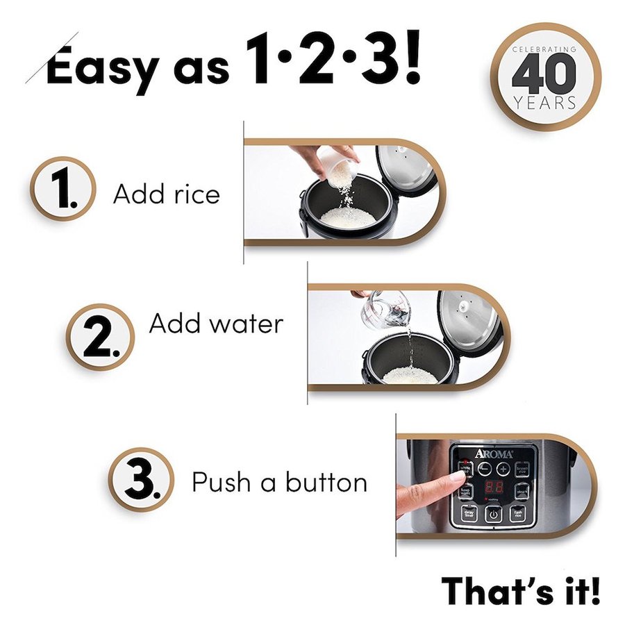 ������ Aroma ¿��ǽ���Ӵ� �ǥ�������Ӵ� ���ʥ������ޡ� Rice Cooker and Food Steamer White �ա��ɥ������ޡ� ����ꥫ���å������