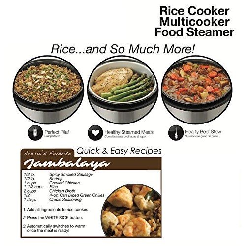 ������ Aroma ¿��ǽ���Ӵ� �ǥ�������Ӵ� ���ʥ������ޡ� Rice Cooker and Food Steamer White �ա��ɥ������ޡ� ����ꥫ���å������