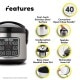 ������ Aroma ¿��ǽ���Ӵ� �ǥ�������Ӵ� ���ʥ������ޡ� Rice Cooker and Food Steamer White �ա��ɥ������ޡ� ����ꥫ���å������