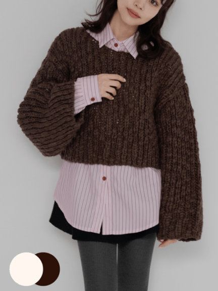 レイヤードニットカーディガン #3カラー | すべての商品 | JUMELLE