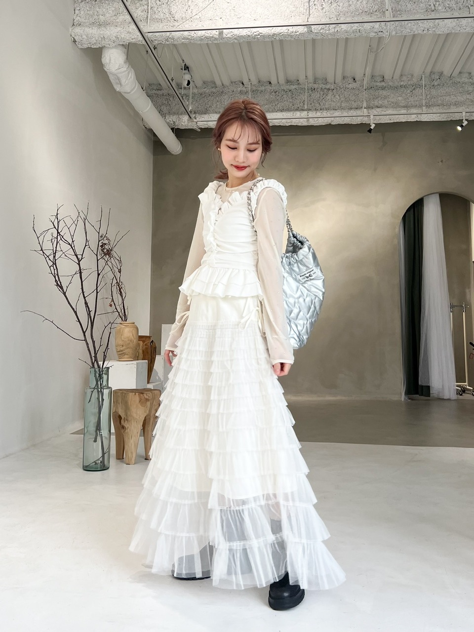 Swan tulle 2way skirt #2カラー | SKIRT | JUMELLE 