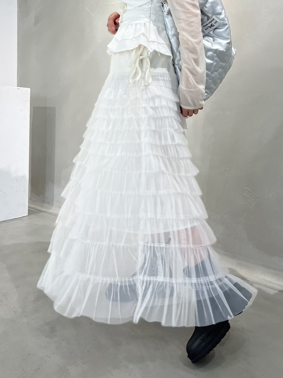 Swan tulle 2way skirt #2カラー | SKIRT | JUMELLE 