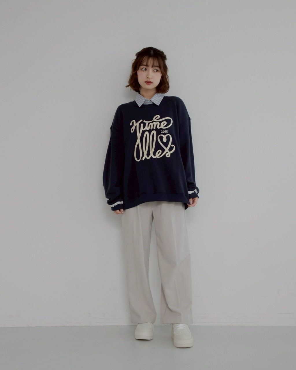 SALE】big ribbon sweat ネイビー ※残りわずか | CUTSEW/SWEAT | JUMELLE