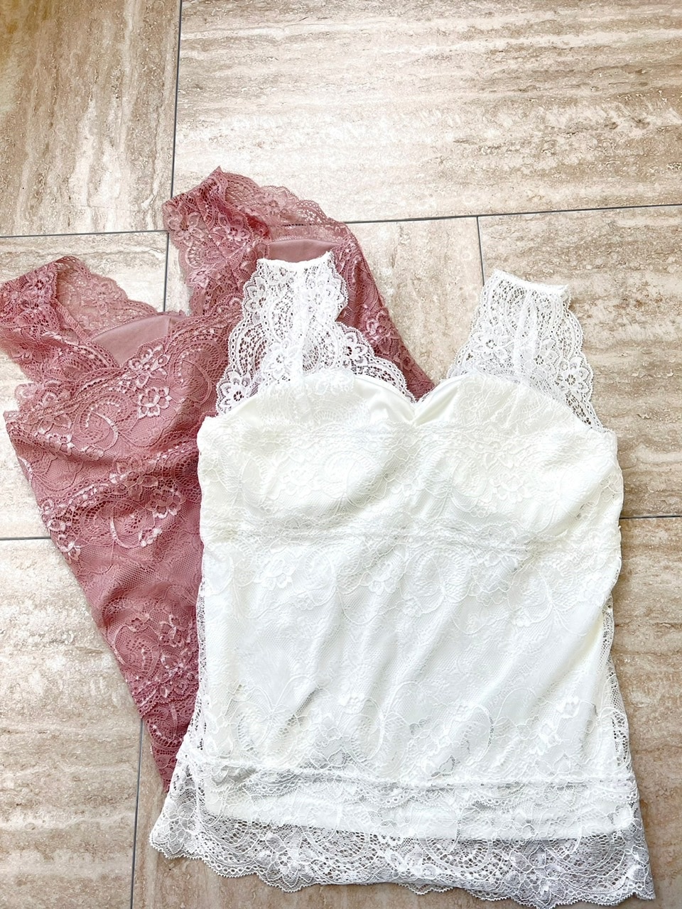 SALE】カップ付きレースタンク #2カラー ※残りわずか | トップス