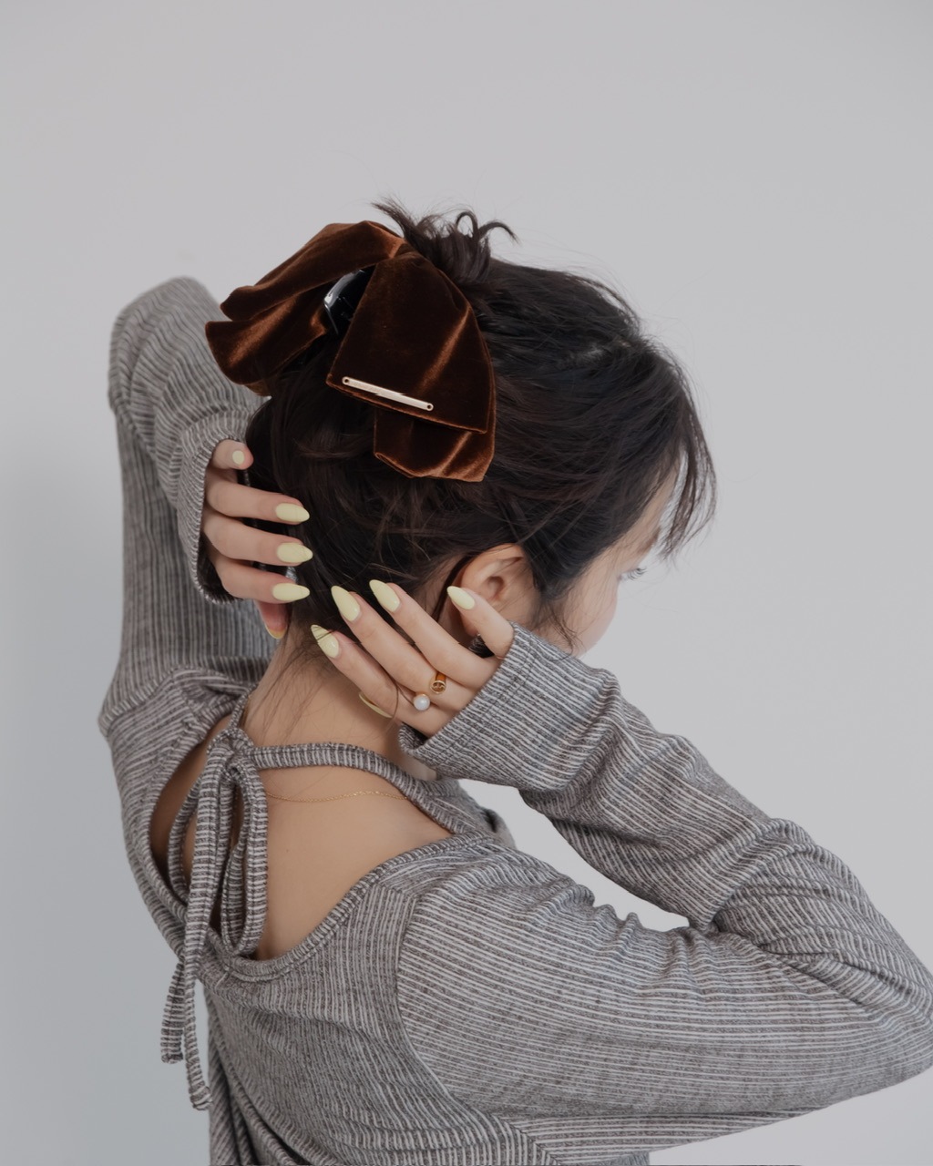 ベロアリボンクリップ BLACK | アクセサリー/グッズ/帽子 | JUMELLE