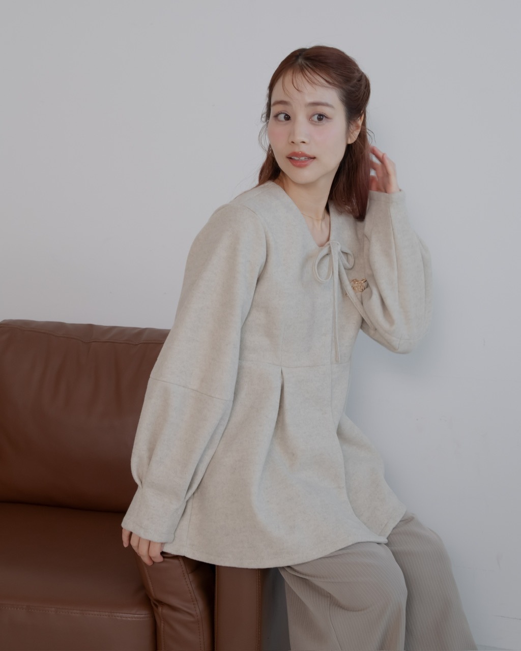 メルトンペプラムトップ | トップス | JUMELLE