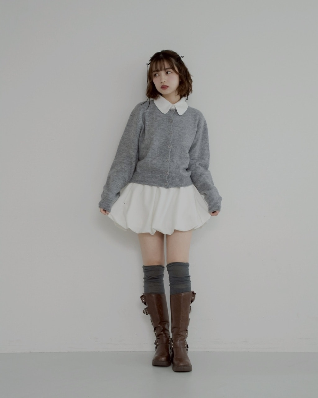 襟付き2wayカーディガン ※残りわずか | KNIT/CARDIGAN | JUMELLE