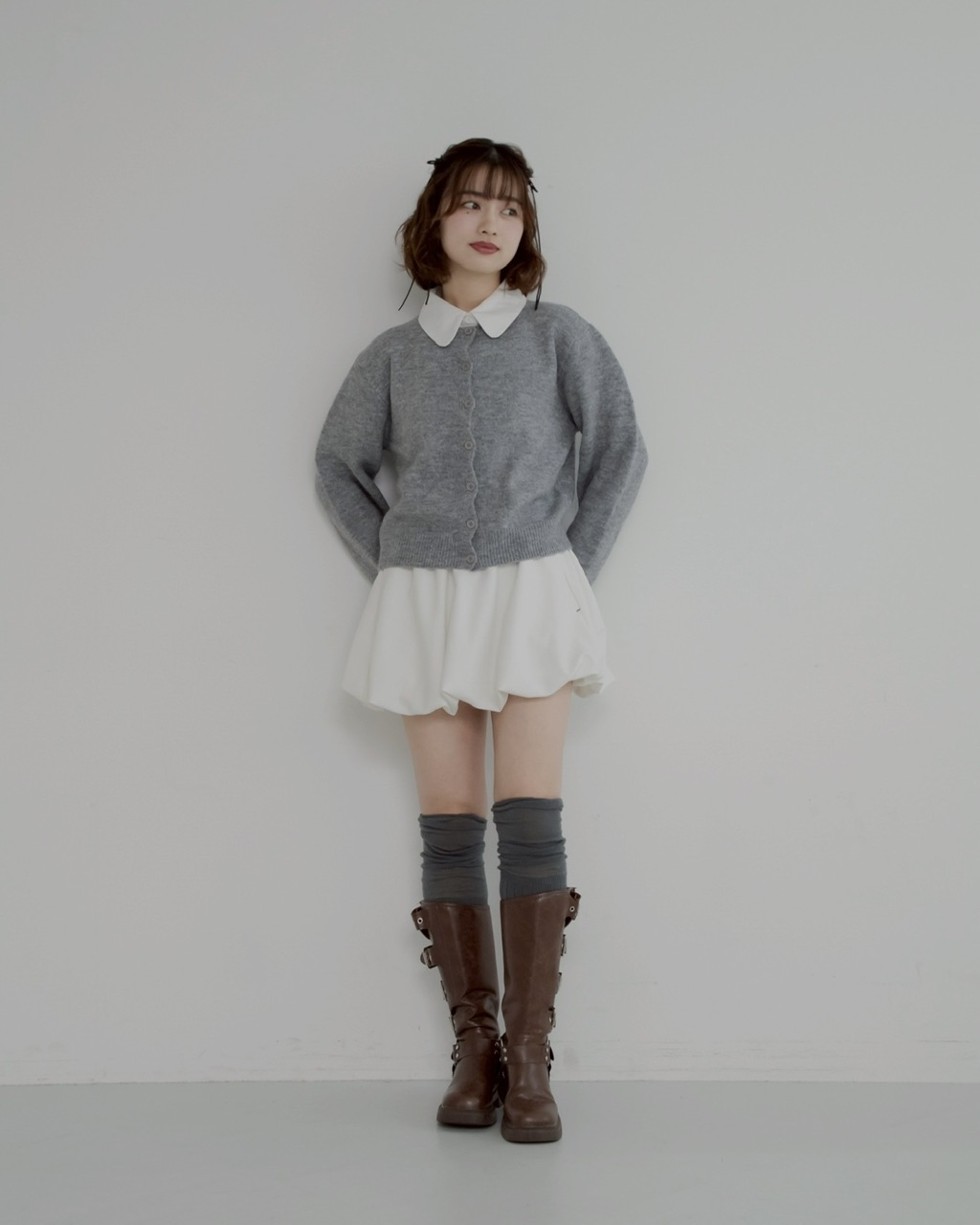 新品未使用！argueアーギュー/2WAY 90S CARDIGAN 90's REVERSIBLE WOOL CARDIGAN/BLACK | ARGUE