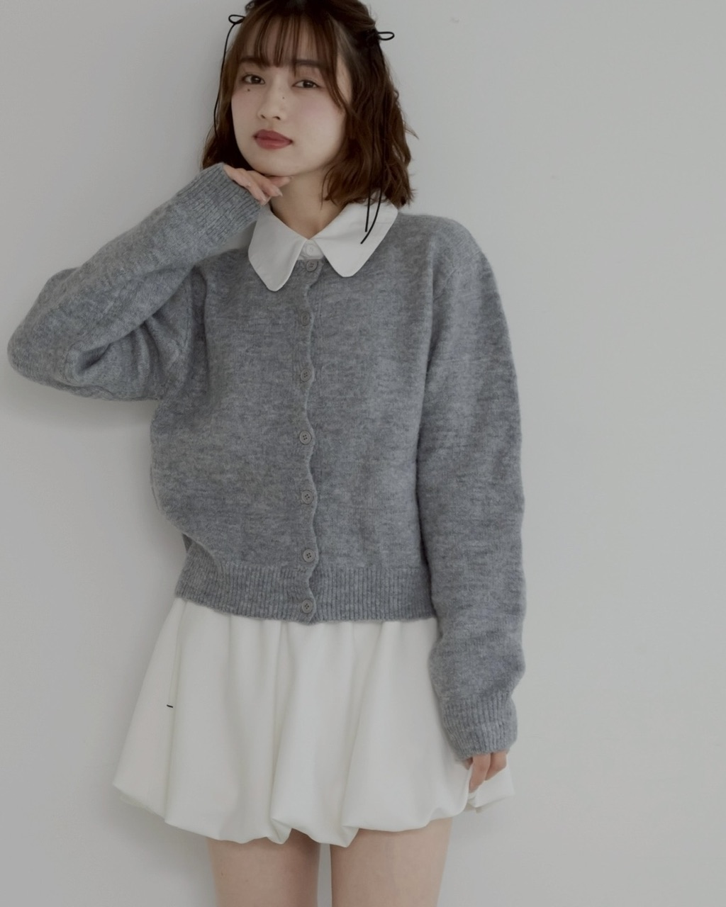 襟付き2wayカーディガン ※残りわずか | KNIT/CARDIGAN | JUMELLE