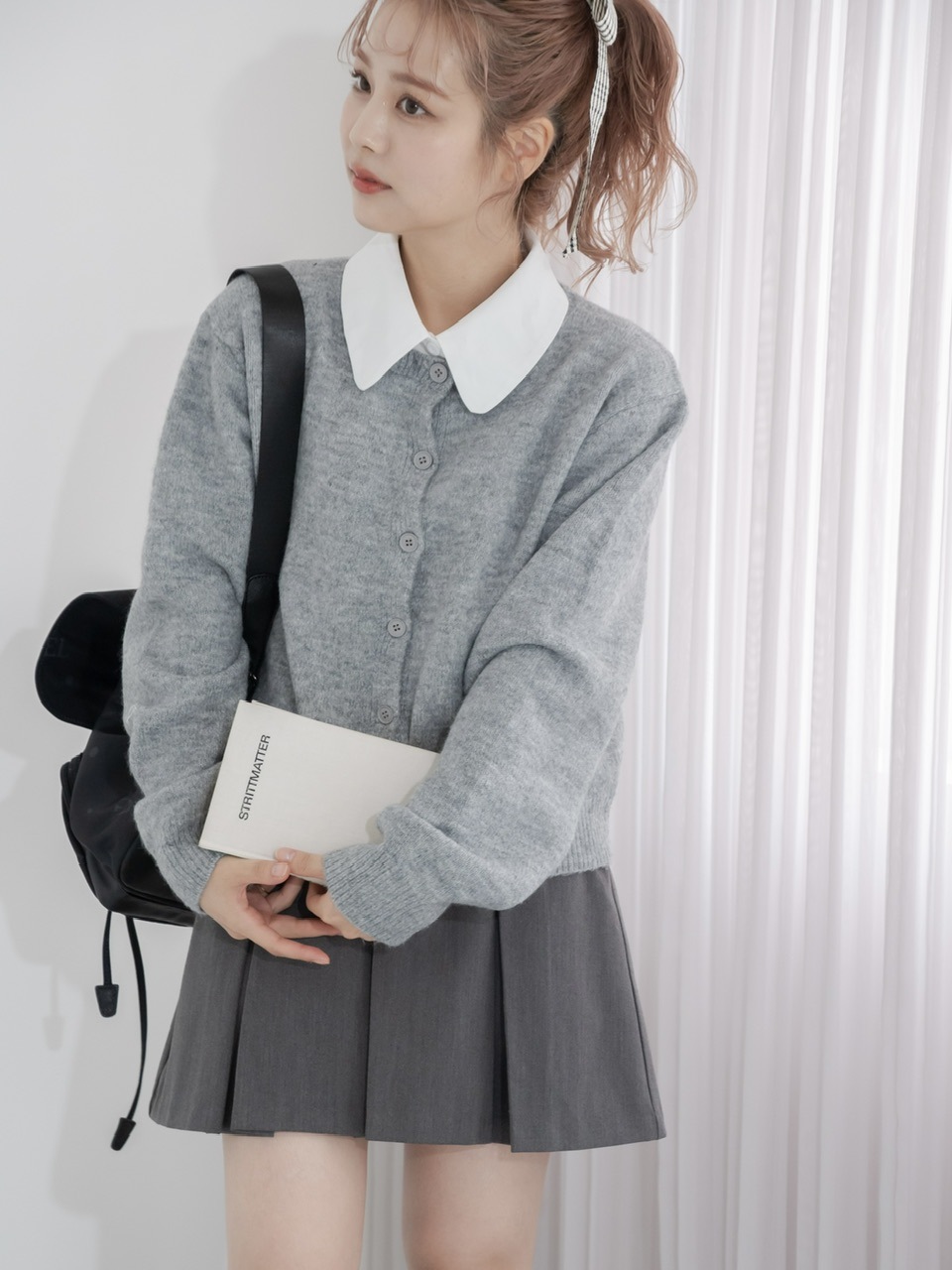 【新品未使用タグ付】ガジェス Clara Knit Cardigan グレー ZARA NEW WOMAN KNIT BOMBER CARDIGAN WITH METALLIC THREAD