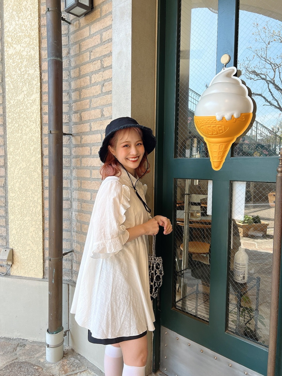 バケハ　アイスクリーム 最終値下げ！LiSA アイスクリーム iSCREAM バケットハット バケハ