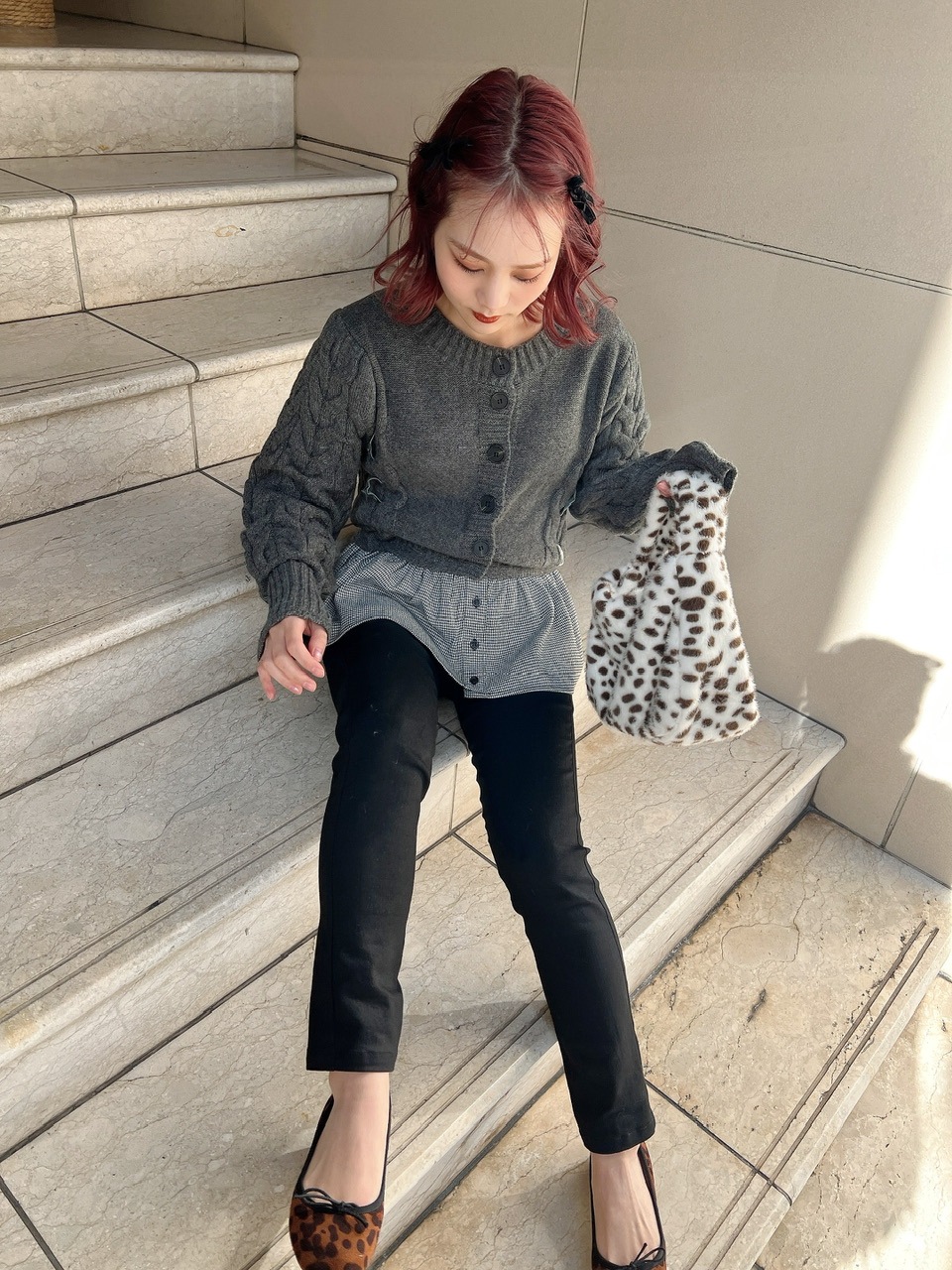 ピストケーブルニット ※残りわずか | KNIT/CARDIGAN | JUMELLE