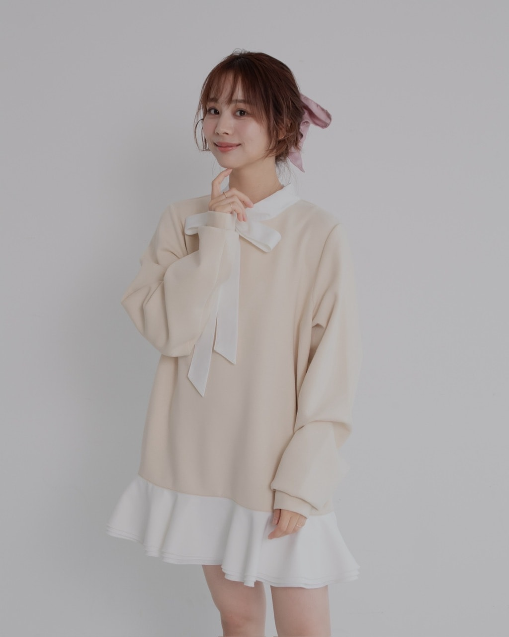 ボウタイシャツワンピース #2カラー | ALL | JUMELLE