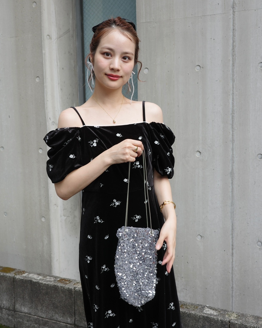 jumelle ベロアラインワンピース　オケージョンドレス　ベロアドレス 予約販売/10月中旬】ベロアラインドレス #2サイズ | ALL | JUMELLE