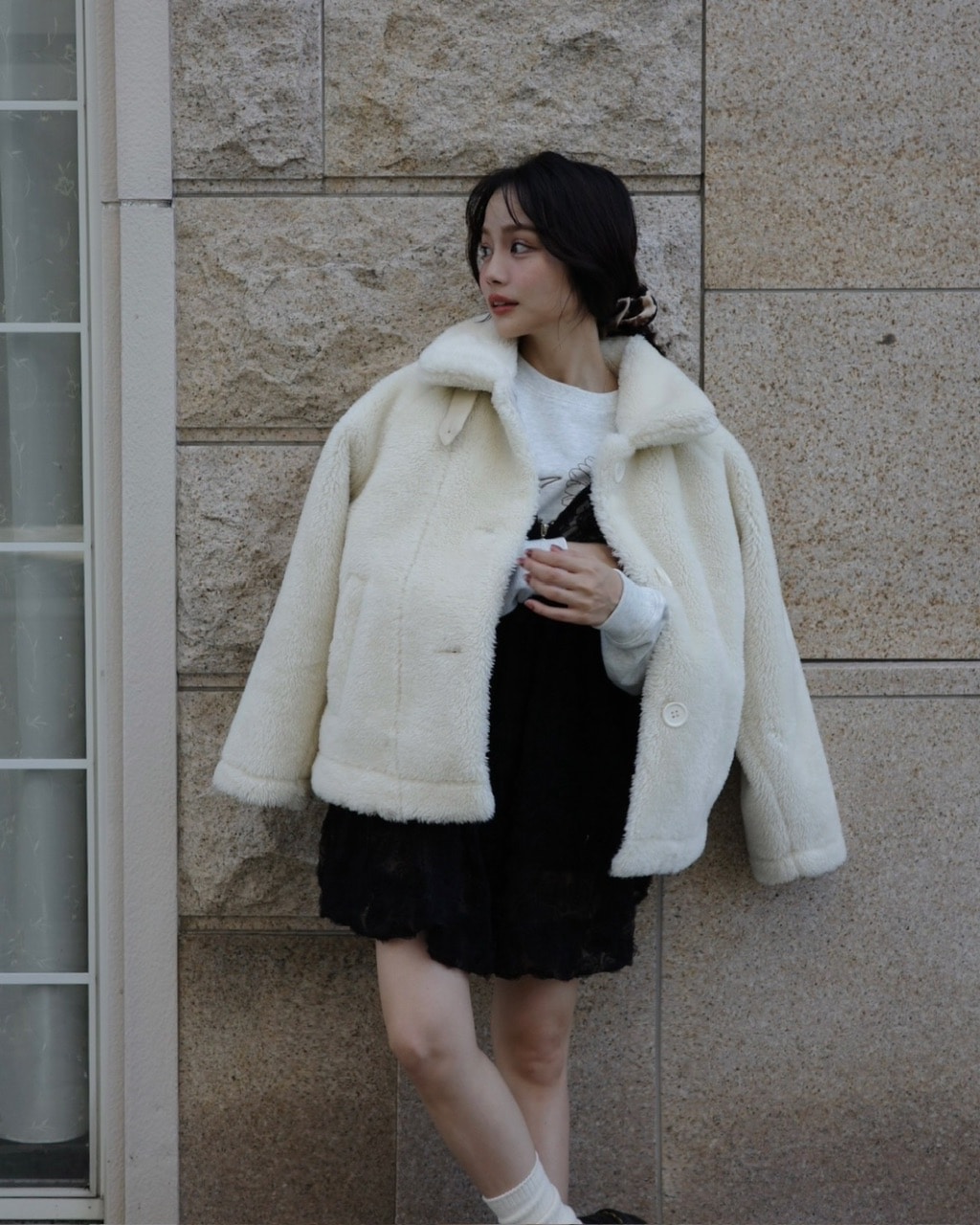 予約販売/11月下旬】ムートンボアコート #2カラー | ALL | JUMELLE