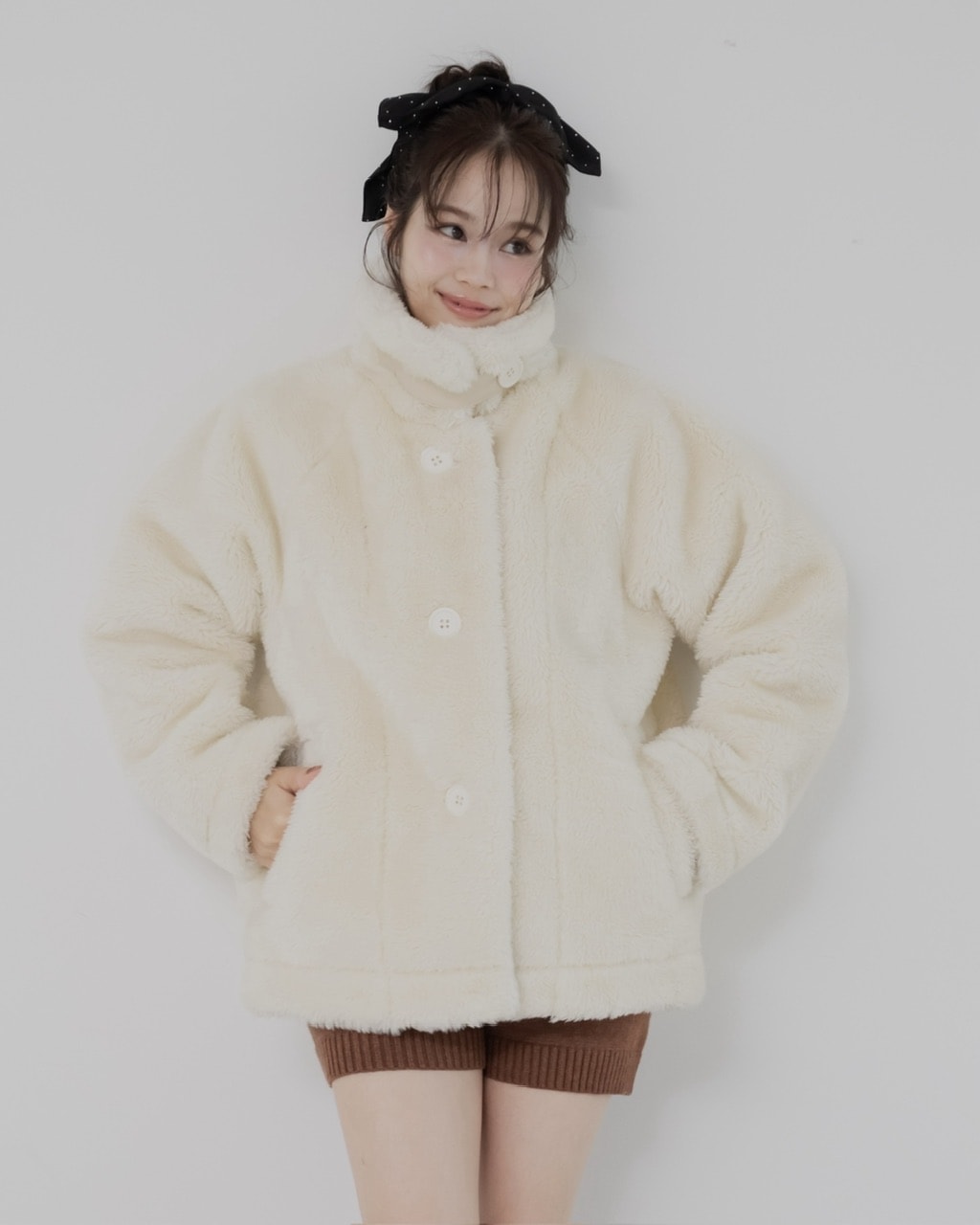 ムートンボアコート IVORY | ALL | JUMELLE