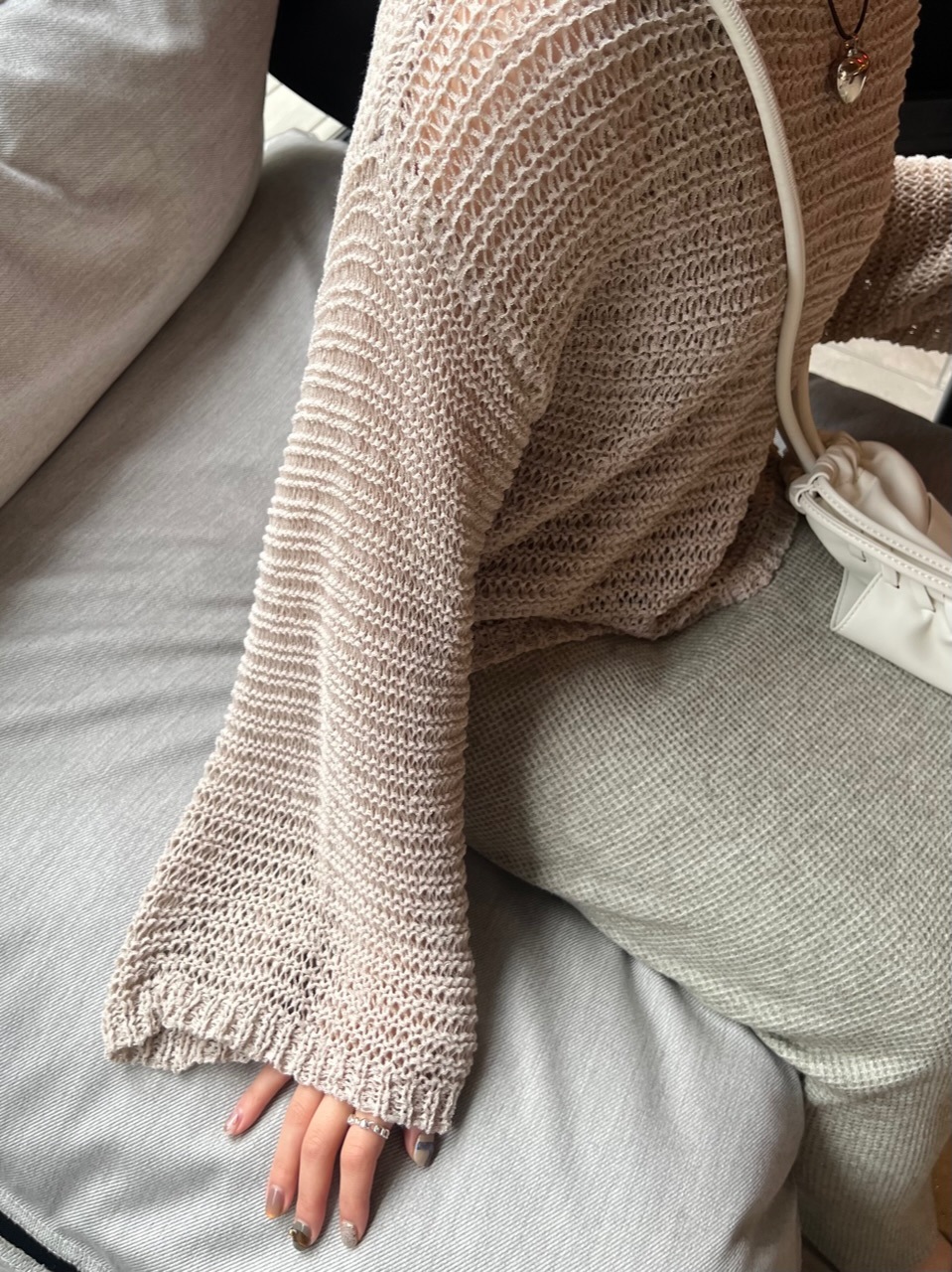 テープヤーンローゲージトップ #2カラー | KNIT/CARDIGAN | JUMELLE
