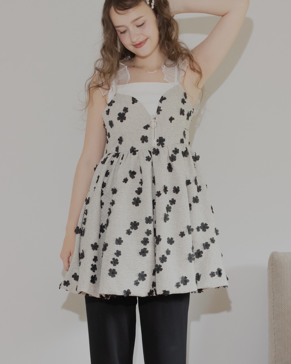 予約販売/10月上旬】ブルームビスチェ BEIGE | ALL | JUMELLE