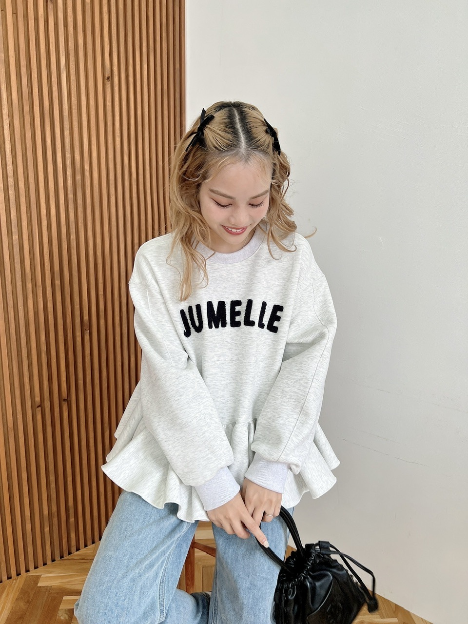 新品未使用　jumelle ジュメロ ペプラムスウェット