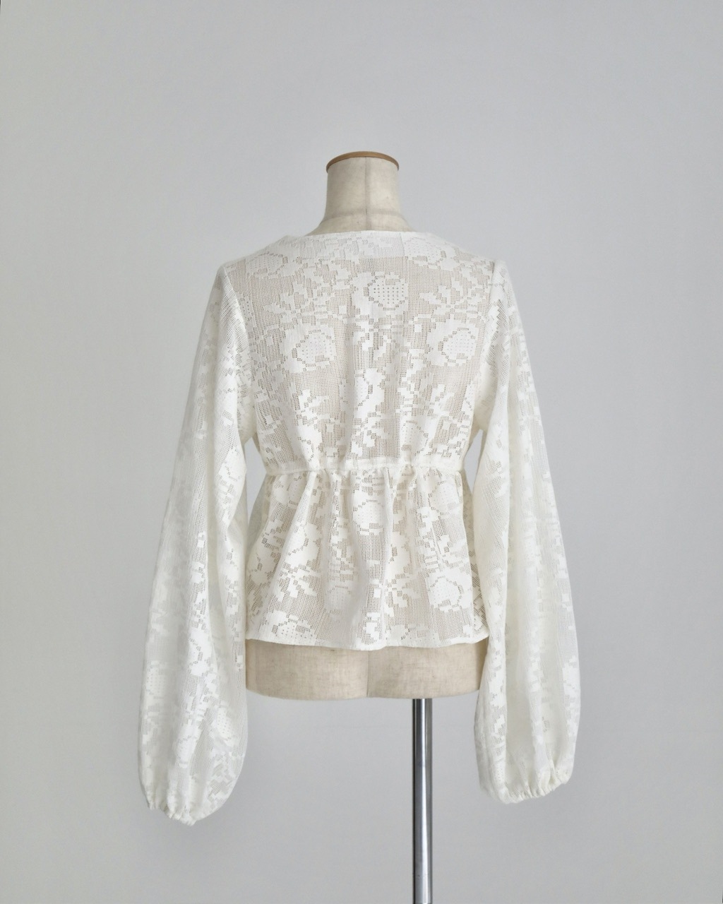 美品★D&amp;G シルクレースブラウス 洗える・M～3Lサイズ】レース刺繍ブラウス（21033672
