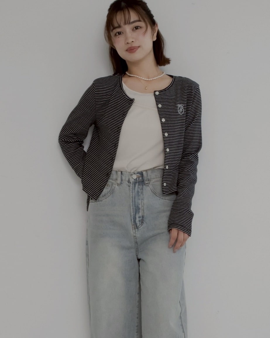 shishu border cardigan #2カラー | KNIT/CARDIGAN | JUMELLE