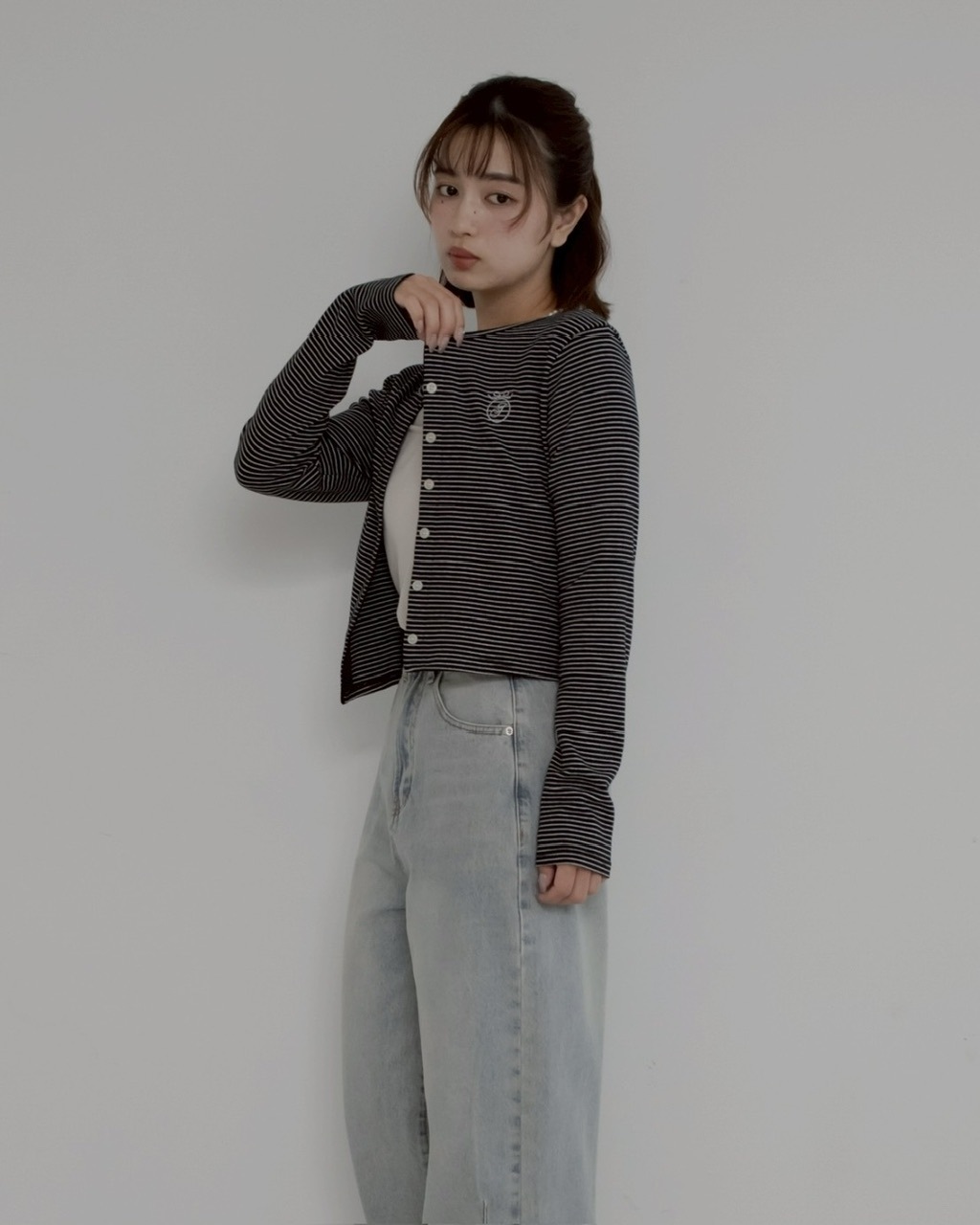 shishu border cardigan #2カラー ※残りわずか | KNIT/CARDIGAN | JUMELLE