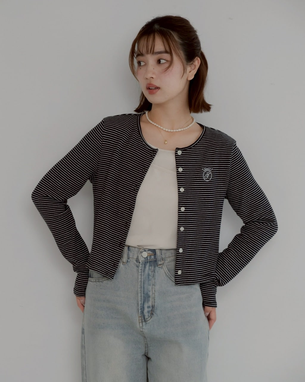shishu border cardigan #2カラー ※残りわずか | KNIT/CARDIGAN | JUMELLE