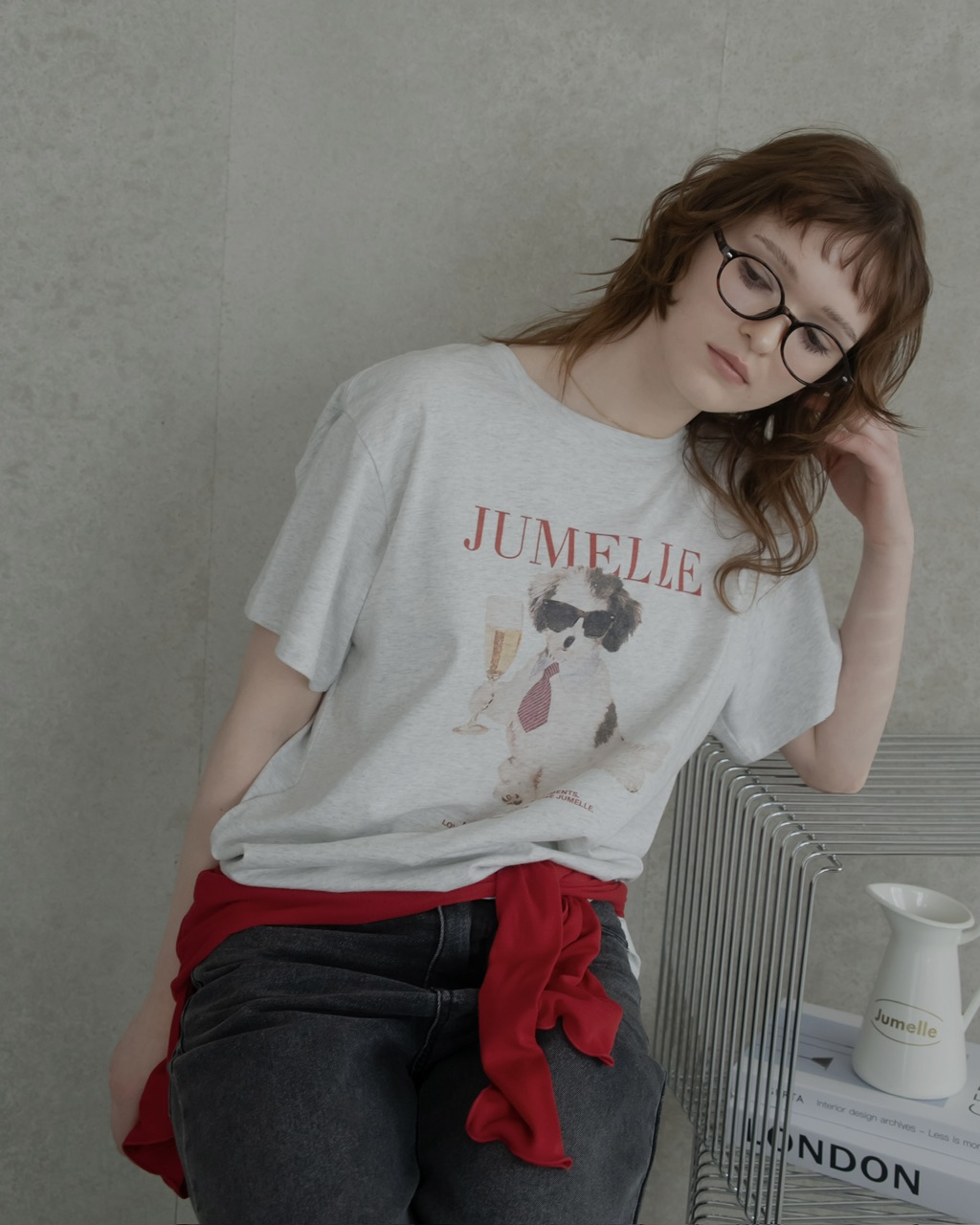 5月7日(木)19時発売]プリントドッグT #2サイズ | JUMELLE | JUMELLE