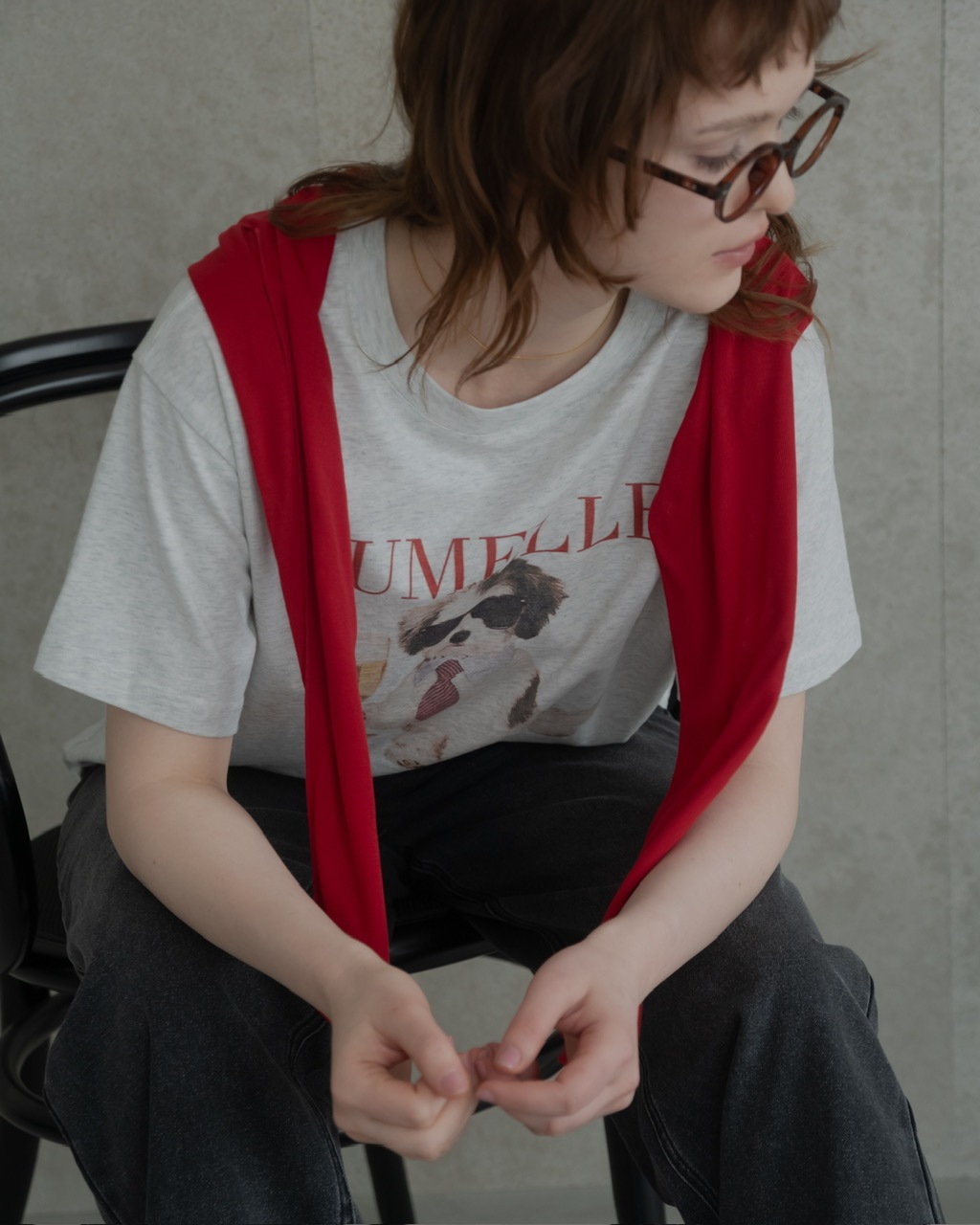 5月7日(木)19時発売]プリントドッグT #2サイズ | JUMELLE | JUMELLE