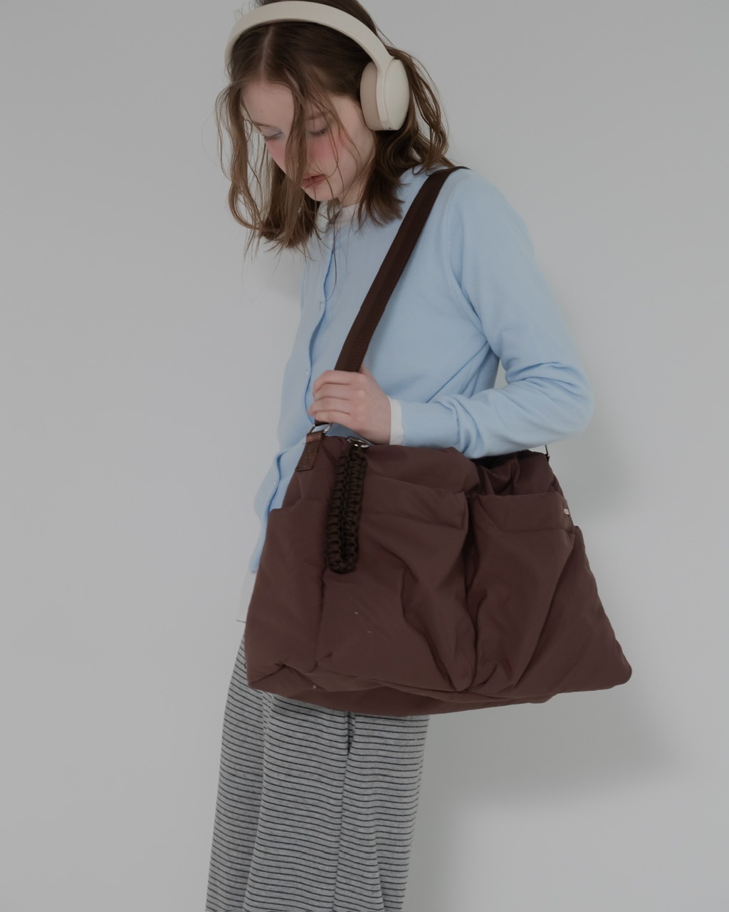 ジュメロ　jumelle パファーショルダーバッグ　ブラウン 予約販売/6月下旬】パファーショルダーバッグ BROWN | JUMELLE | JUMELLE