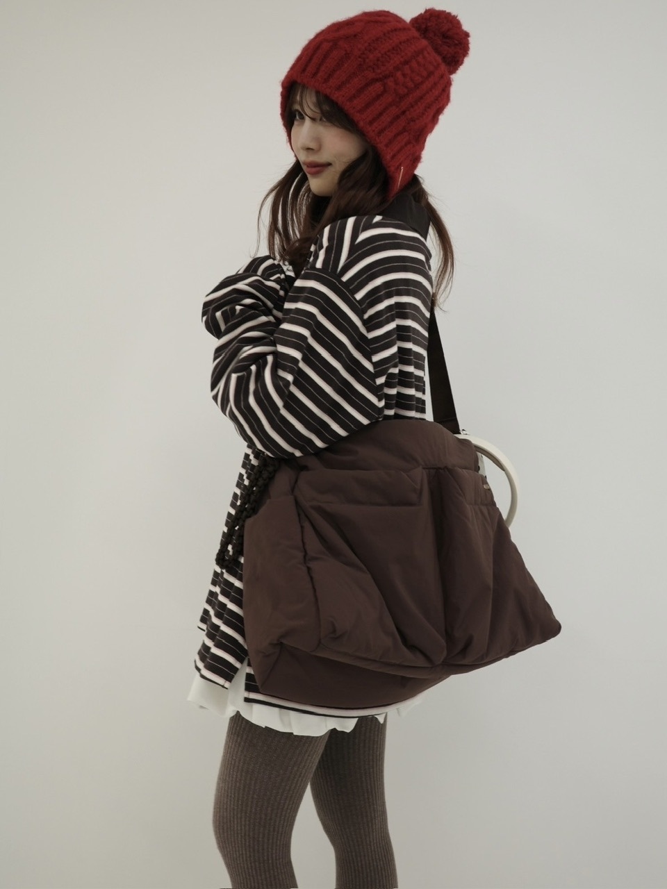 予約販売/6月下旬】パファーショルダーバッグ BROWN | JUMELLE | JUMELLE