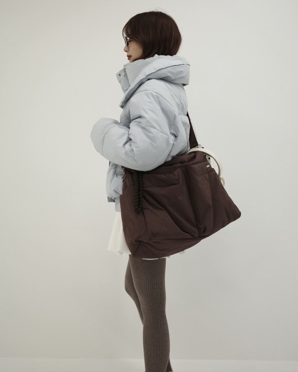 ジュメロ　jumelle パファーショルダーバッグ　ブラウン 予約販売/6月下旬】パファーショルダーバッグ BROWN | JUMELLE | JUMELLE
