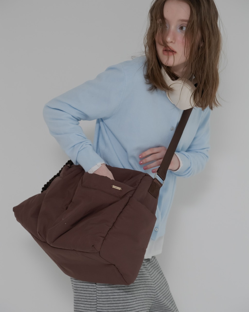 予約販売/6月下旬】パファーショルダーバッグ BROWN | JUMELLE | JUMELLE