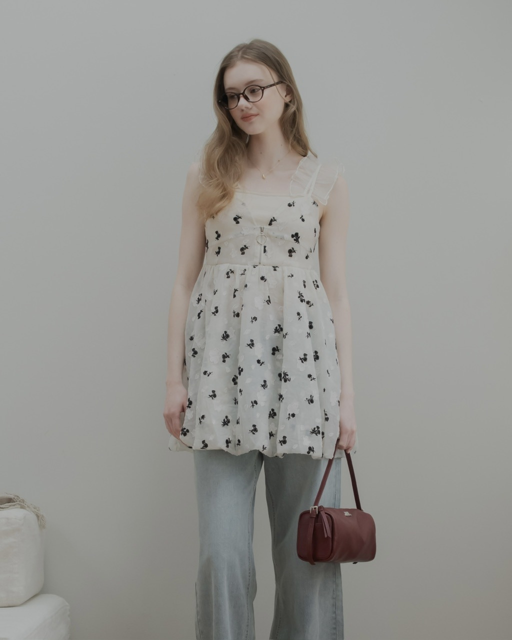 予約販売/6月下旬】ジャガードビスチェ WHITE | ALL | JUMELLE
