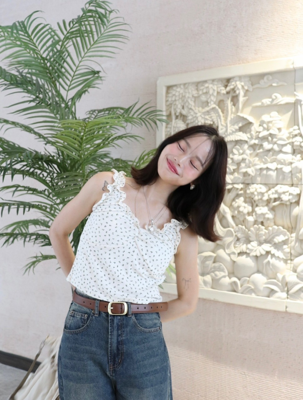 小花柄タンクトップ | ALL | JUMELLE