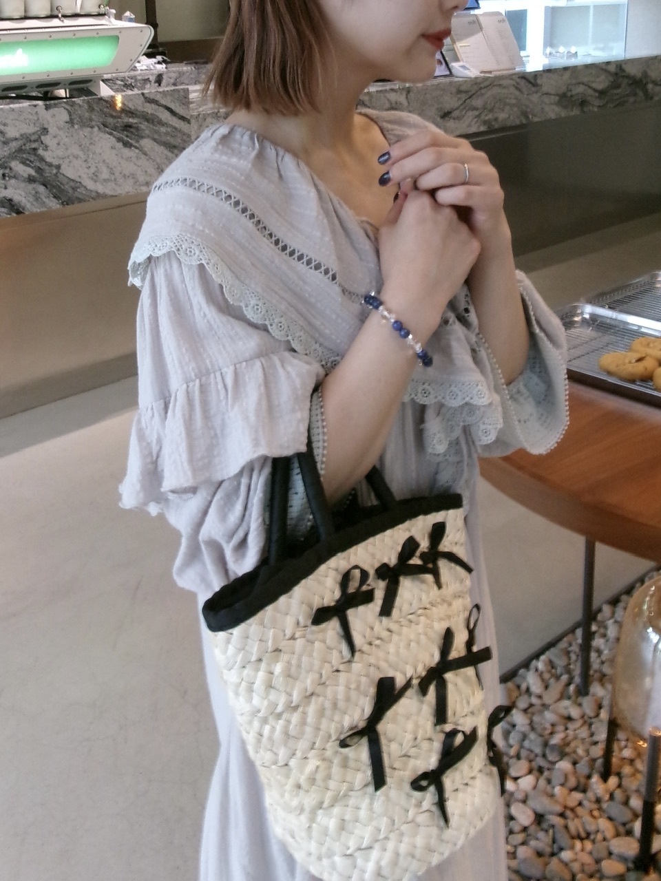 ribbon straw bag | バッグ/財布 | JUMELLE