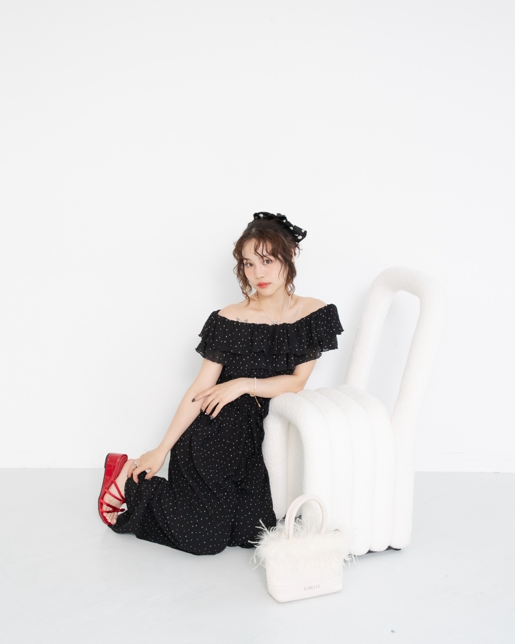オフショルドットオールインワン #2サイズ | ALL | JUMELLE
