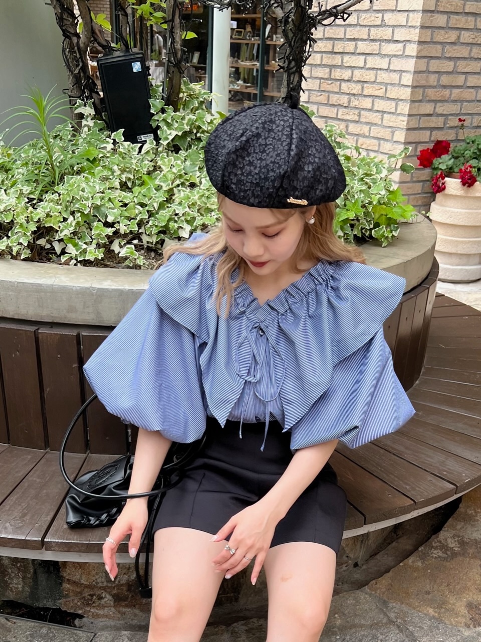 ストライプフリルBL | SHIRT/BLOUSE | JUMELLE