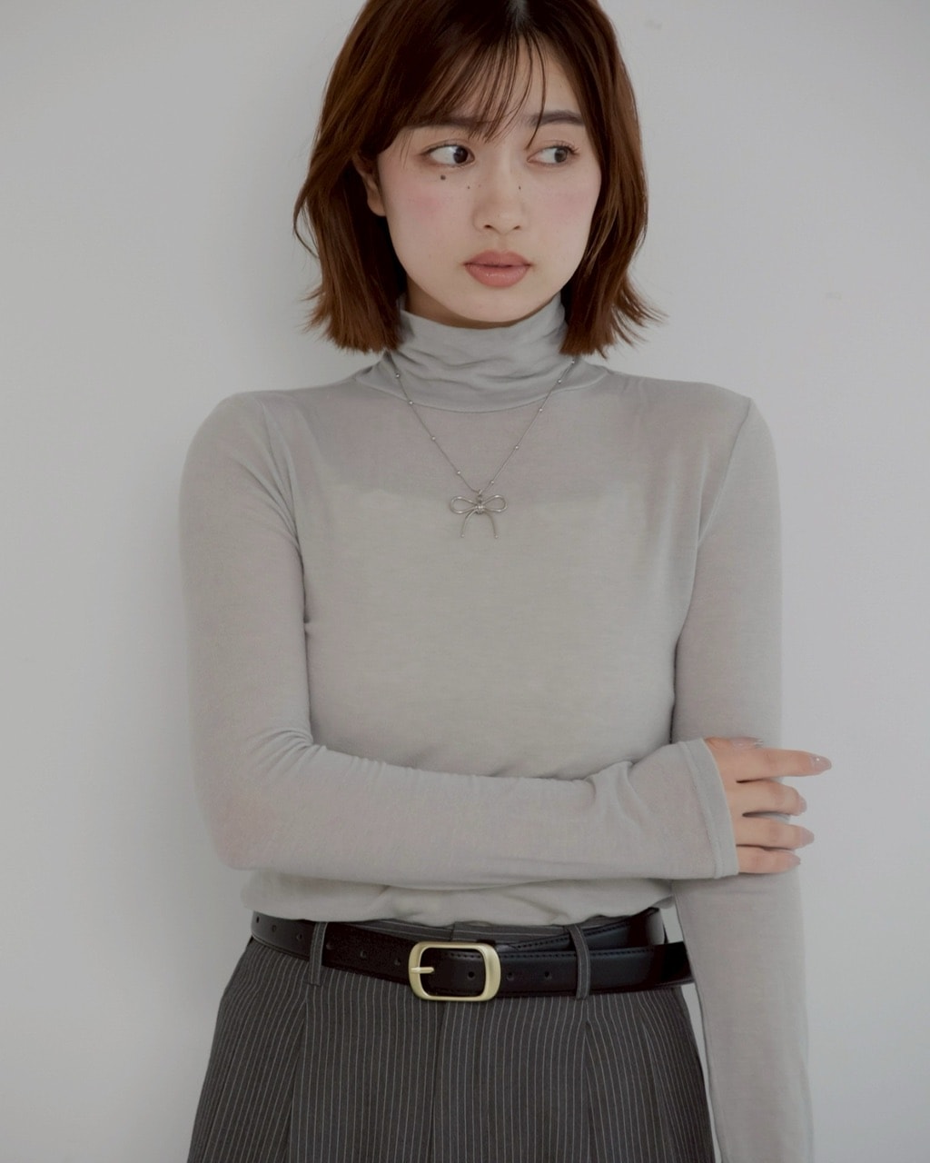 テンセルウールタートル GRAY | CUTSEW/SWEAT | JUMELLE