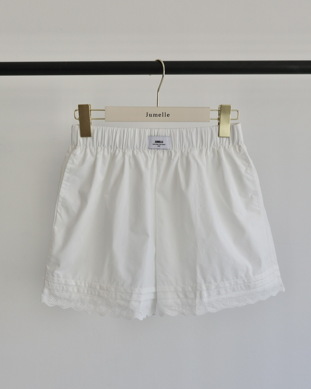 ミドルライズ ロミー レースコットン ミニショートパンツ コットンレースショートパンツ | ALL | JUMELLE