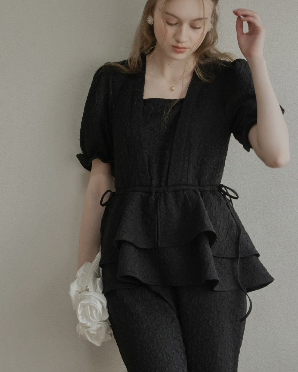 6月17日(水)19時発売]ペプラムパンツドレス #2サイズ | 【new in】6月