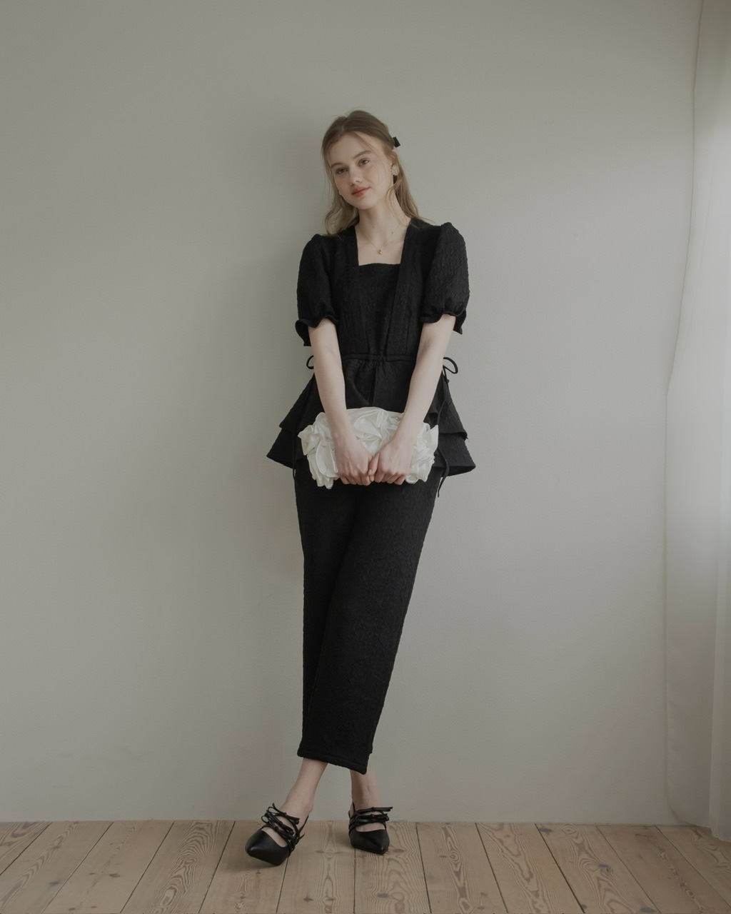 6月17日(水)19時発売]ペプラムパンツドレス #2サイズ | 【new in】6月